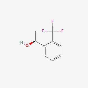 (S)-1-(2-(Trifluoromethyl)phenyl)ethanol chemical structure (CAS 127852-27-1)