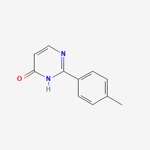 2-(p-Tolyl)pyrimidin-4-ol chemical structure (CAS 127873-42-1)