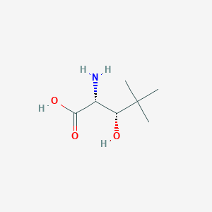 (2R,3S)-2-Amino-3-hydroxy-4,4-dimethylpentanoic acid chemical structure (CAS 1279049-31-8)