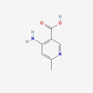 4-Amino-6-methylnicotinic acid chemical structure (CAS 127915-50-8)