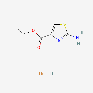 Ethyl 2-aminothiazole-4-carboxylate hydrobromide chemical structure (CAS 127942-30-7)
