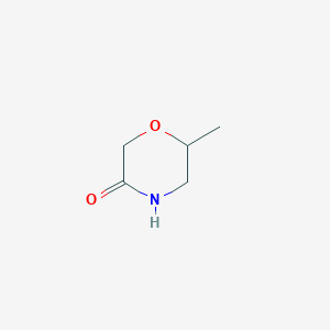 6-Methylmorpholin-3-one chemical structure (CAS 127958-63-8)