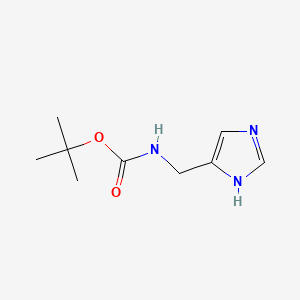 tert-Butyl ((1H-imidazol-4-yl)methyl)carbamate chemical structure (CAS 1279818-06-2)