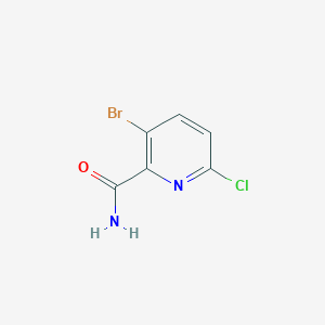 3-Bromo-6-chloropicolinamide chemical structure (CAS 1279821-55-4)