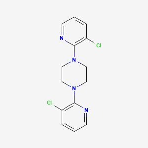 1,4-Bis(3-chloropyridin-2-yl)piperazine chemical structure (CAS 1279882-32-4)