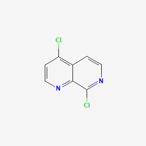 4,8-Dichloro-1,7-naphthyridine chemical structure (CAS 1279894-03-9)