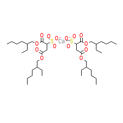 Calcium 1,4-bis((2-ethylhexyl)oxy)-1,4-dioxobutane-2-sulfonate chemical structure (CAS 128-49-4)