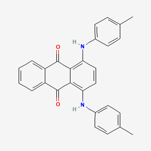 1,4-Bis(p-tolylamino)anthracene-9,10-dione chemical structure (CAS 128-80-3)