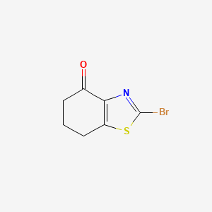2-Bromo-6,7-dihydrobenzo[d]thiazol-4(5H)-one chemical structure (CAS 1280703-98-1)