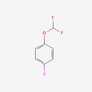 1-(Difluoromethoxy)-4-iodobenzene chemical structure (CAS 128140-82-9)