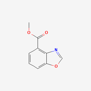 Methyl benzo[d]oxazole-4-carboxylate chemical structure (CAS 128156-54-7)