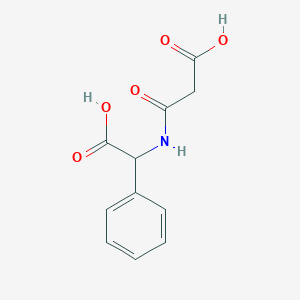 3-((Carboxy(phenyl)methyl)amino)-3-oxopropanoic acid chemical structure (CAS 1281900-64-8)