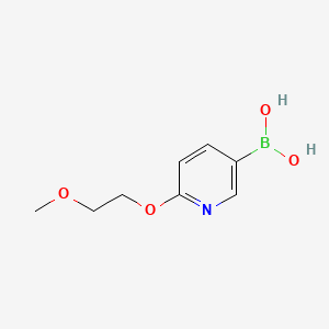 (6-(2-Methoxyethoxy)pyridin-3-yl)boronic acid chemical structure (CAS 1282378-03-3)
