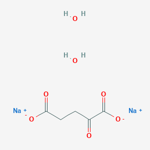 α-Ketoglutaric acid disodium salt dihydrate chemical structure (CAS 1282616-74-3)