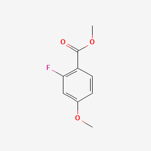 Methyl 2-fluoro-4-methoxybenzoate chemical structure (CAS 128272-26-4)