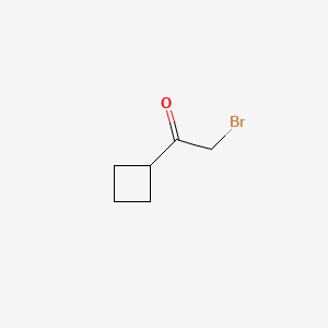 2-Bromo-1-cyclobutylethanone chemical structure (CAS 128312-69-6)