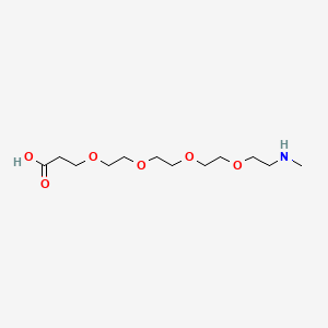 Methylamino-peg4-acid chemical structure (CAS 1283658-71-8)