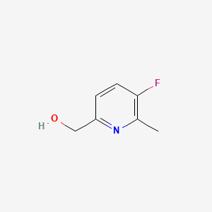 (5-Fluoro-6-methylpyridin-2-yl)methanol chemical structure (CAS 1283717-69-0)