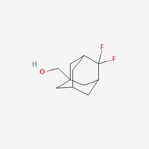 (4,4-Difluoroadamantan-1-yl)methanol chemical structure (CAS 1283719-51-6)