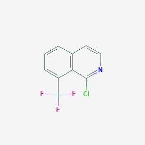 1-Chloro-8-(trifluoromethyl)isoquinoline chemical structure (CAS 1283719-92-5)