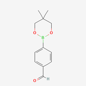 4-(5,5-Dimethyl-1,3,2-dioxaborinan-2-yl)benzaldehyde chemical structure (CAS 128376-65-8)