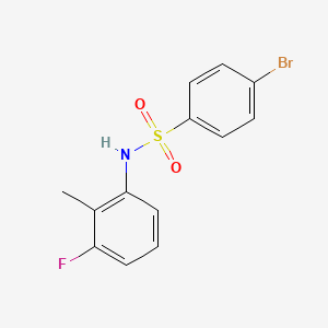 4-Bromo-N-(3-fluoro-2-methylphenyl)benzenesulfonamide chemical structure (CAS 1284698-48-1)