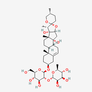 Spirostan, β-D-glucopyranoside deriv chemical structure (CAS 128502-94-3)