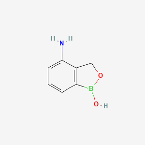 4-Aminobenzo[c][1,2]oxaborol-1(3H)-ol chemical structure (CAS 1285533-08-5)