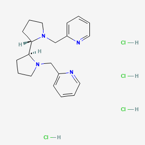 (2S,2'S)-[N,N'-Bis(2-pyridylmethyl)]-2,2'-bipyrrolidine tetrahydrochloride chemical structure (CAS 1285550-13-1)