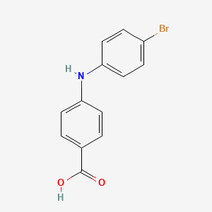 4-((4-Bromophenyl)amino)benzoic acid chemical structure (CAS 1285578-70-2)