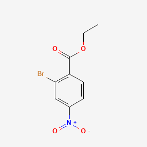 Ethyl 2-bromo-4-nitrobenzoate chemical structure (CAS 128566-93-8)