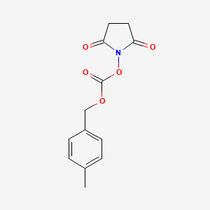 2,5-Dioxopyrrolidin-1-yl (4-methylbenzyl) carbonate chemical structure (CAS 128595-01-7)