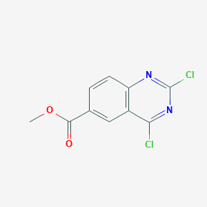 Methyl 2,4-dichloroquinazoline-6-carboxylate chemical structure (CAS 1286330-08-2)