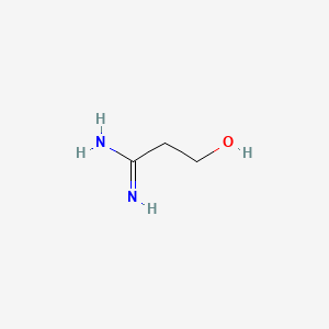 3-Hydroxypropanimidamide chemical structure (CAS 128648-99-7)