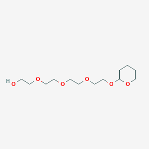 2-(2-(2-(2-((Tetrahydro-2H-pyran-2-yl)oxy)ethoxy)ethoxy)ethoxy)ethan-1-ol chemical structure (CAS 128660-97-9)