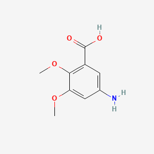 5-Amino-2,3-dimethoxybenzoic acid chemical structure (CAS 128670-46-2)
