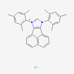7,9-Dimesityl-7H-acenaphtho[1,2-d]imidazol-9-ium chloride chemical structure (CAS 1286737-75-4)