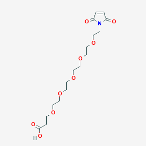 1-(2,5-Dioxo-2,5-dihydro-1H-pyrrol-1-yl)-3,6,9,12,15-pentaoxaoctadecan-18-oic acid chemical structure (CAS 1286755-26-7)