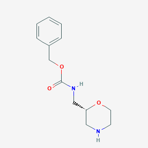 Benzyl (R)-(morpholin-2-ylmethyl)carbamate chemical structure (CAS 1286768-73-7)