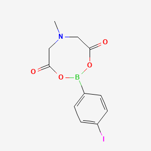 4-Iodophenylboronic acid MIDA ester chemical structure (CAS 1287221-36-6)