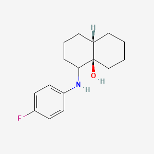 (4aR,8aS)-4-((4-Fluorophenyl)amino)octahydronaphthalen-4a(2H)-ol chemical structure (CAS 1287250-86-5)