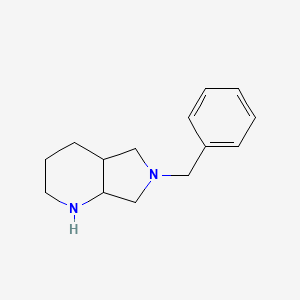 6-Benzyl-octahydropyrrolo[3,4-b]pyridine chemical structure (CAS 128740-14-7)