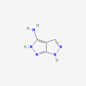 1,6-Dihydropyrazolo[3,4-c]pyrazol-3-amine chemical structure (CAS 128854-05-7)