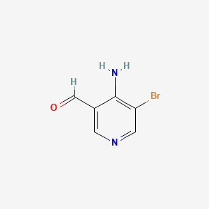 4-Amino-5-bromonicotinaldehyde chemical structure (CAS 1289001-34-8)