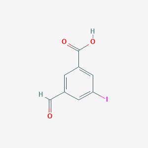 3-Formyl-5-iodobenzoic acid chemical structure (CAS 1289015-17-3)