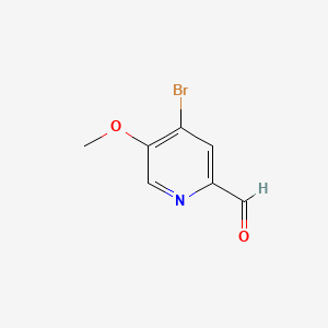 4-Bromo-5-methoxypicolinaldehyde chemical structure (CAS 1289092-48-3)