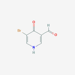 5-Bromo-4-hydroxynicotinaldehyde chemical structure (CAS 1289109-05-2)