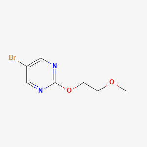 5-Bromo-2-(2-methoxyethoxy)pyrimidine chemical structure (CAS 1289131-96-9)