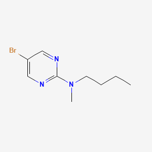 5-Bromo-N-butyl-N-methylpyrimidin-2-amine chemical structure (CAS 1289132-02-0)