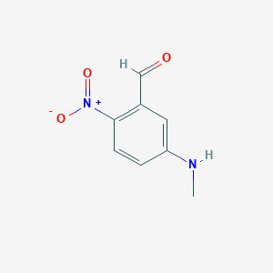 5-(Methylamino)-2-nitrobenzaldehyde chemical structure (CAS 1289163-05-8)